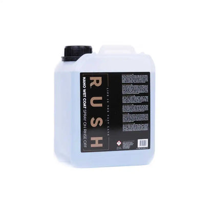 A 2.5-liter plastic container with a black cap and a label reading "Nano Wet Coat 2,5 liter" is placed against a white background.
